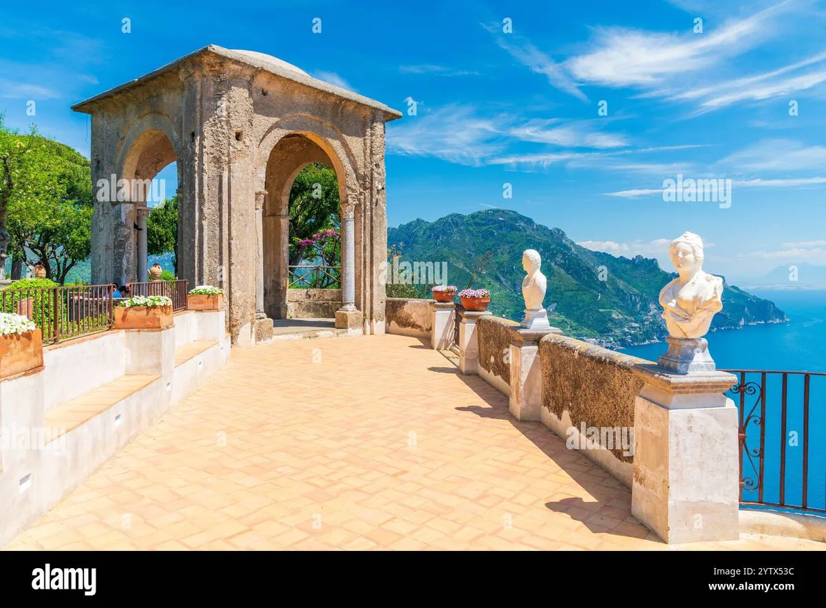 Panorama dalla Terrazza dell’Infinito a Villa Cimbrone